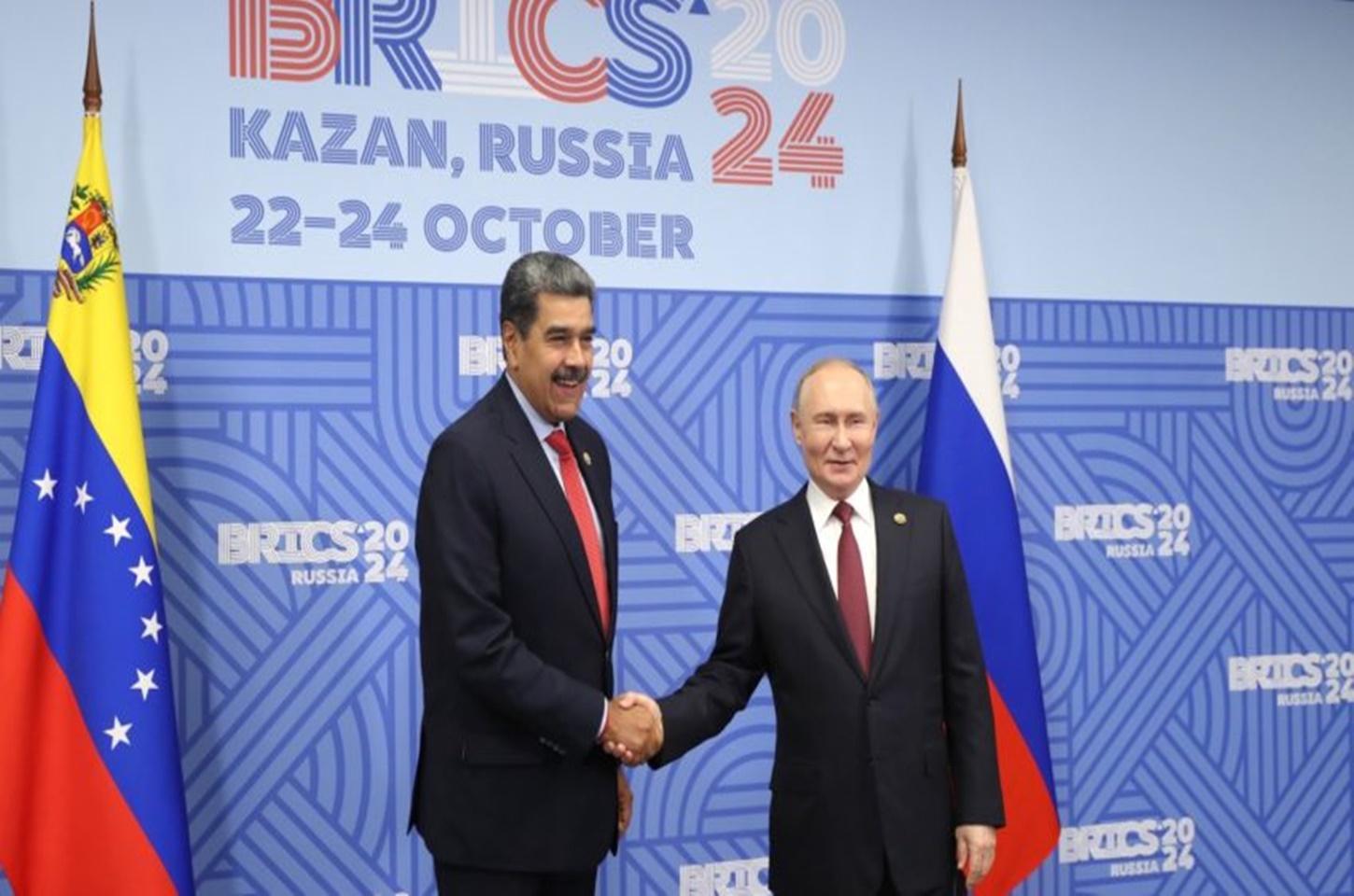 Putin diz que Venezuela está “próxima dos valores” do Brics