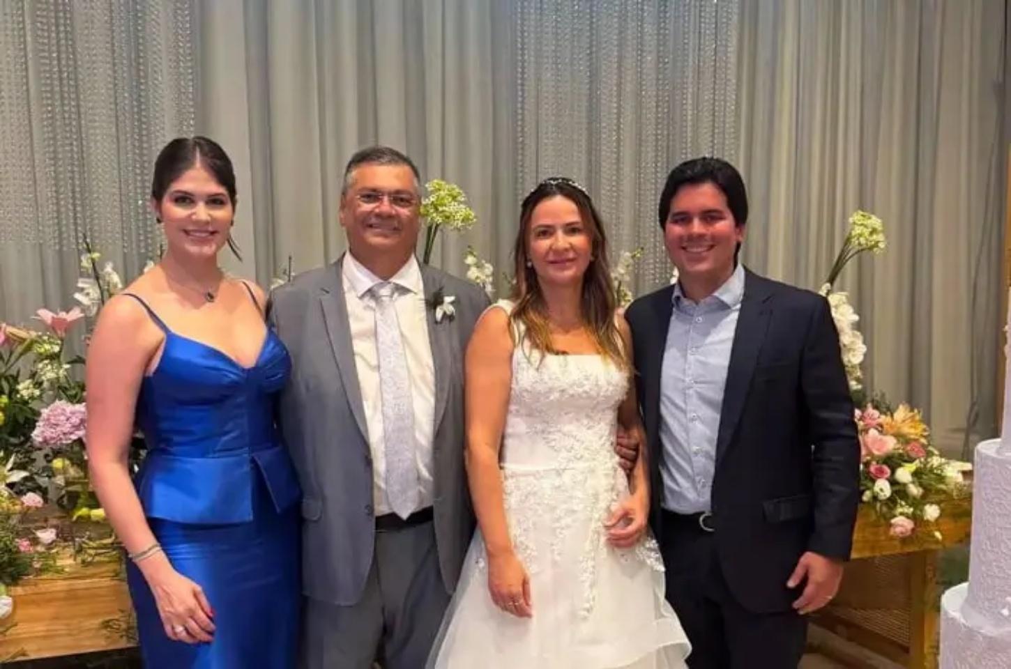 Casamento de Dino teve área reservada para Moraes e ministros do STF